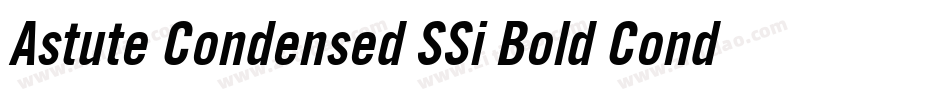 Astute Condensed SSi Bold Condensed字体转换